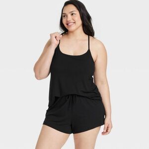 NWT- Auden- Black Sleeveless modal (CloudKit) pajama set- Medium